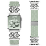 xDfind 中國結尼龍彩虹編織磁扣錶帶，適用於 Apple Watch 42 / 44 / 45 / 46 / 49mm，適用於 Apple Watch 38 / 40 / 41 / S11 42mm