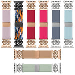 xDfind 中國結尼龍彩虹編織磁扣錶帶，適用於 Apple Watch 42 / 44 / 45 / 46 / 49mm，適用於 Apple Watch 38 / 40 / 41 / S11 42mm