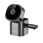 TOTU CW-10-W 無線充電站 3合1 旋轉磁吸充電座，適用手機、耳機、手錶，CW-10-W