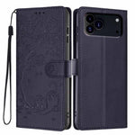 樹貓壓紋翻蓋素皮手機殼，適用於 iPhone 17e / 16e、iPhone 17 Pro Max、iPhone 17 Pro、iPhone 17、iPhone Air、iPhone 16 Pro Max