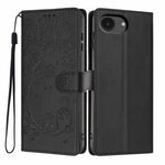 樹貓壓紋翻蓋素皮手機殼，適用於 iPhone 17e / 16e、iPhone 17 Pro Max、iPhone 17 Pro、iPhone 17、iPhone Air、iPhone 16 Pro Max