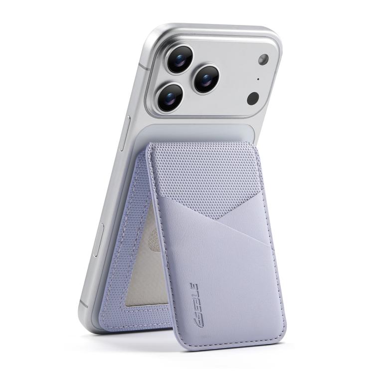 ESEBLE S3 撞色仿皮紋理磁吸 RFID 手機卡槽收納套