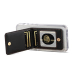 ESEBLE 黏貼式菱形紋理摺疊 RFID 手機卡槽收納套