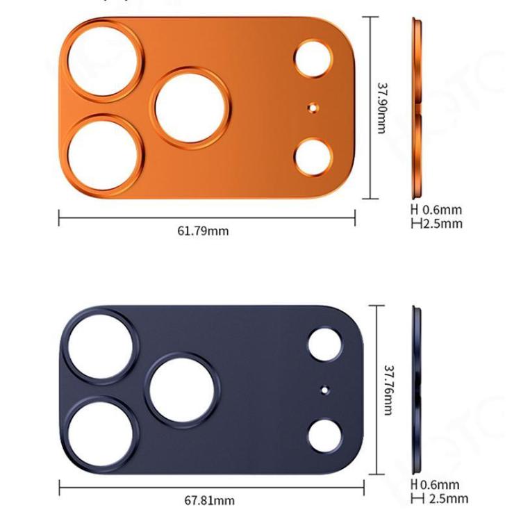 XDcase 5片鈦合金鏤空相機鏡頭保護膜，適用於 iPhone 17 Pro Max、iPhone 17 Pro