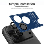 XDcase 5片 AF + AR Hawkeye 相機鏡頭保護膜附對位工具，適用於 iPhone 17 Pro Max、iPhone 17 Pro