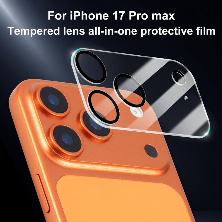 XDcase 5片絲印一體成型鋼化玻璃後置相機膜，適用於 iPhone 17 Pro Max、iPhone 17 Pro、iPhone 17、iPhone Air