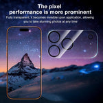 XDcase 5片絲印一體成型鋼化玻璃後置相機膜，適用於 iPhone 17 Pro Max、iPhone 17 Pro、iPhone 17、iPhone Air