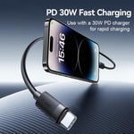 USAMS SJ781 U94 USB-C / Type-C 轉 8 Pin PD30W 快充數據線，1米