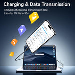 USAMS SJ781 U94 USB-C / Type-C 轉 8 Pin PD30W 快充數據線，1米