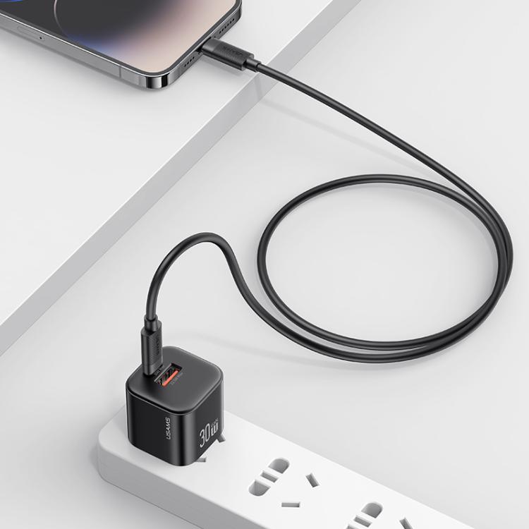 USAMS SJ781 U94 USB-C / Type-C 轉 8 Pin PD30W 快充數據線，1米