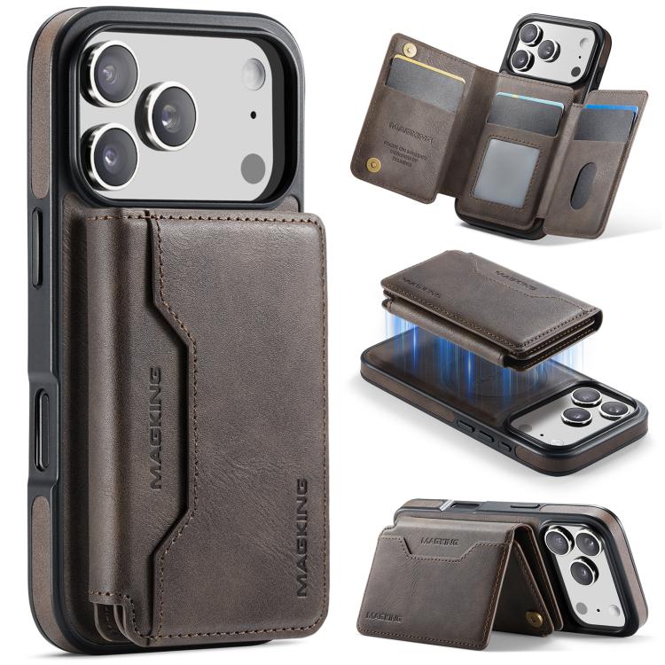 MAGKING K3 系列 MagSafe RFID K3 Pro 卡包可拆卸手機殼，適用於 iPhone 17 Pro Max、iPhone 17 Pro、iPhone Air