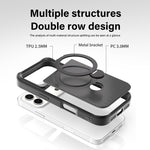 碳纖維紋理 360 MagSafe 支架手機殼，適用於 iPhone 17 Pro Max