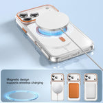 Kemeng 透明 PC 磁吸手機殼，適用於 iPhone 17 Pro Max、iPhone 17 Pro