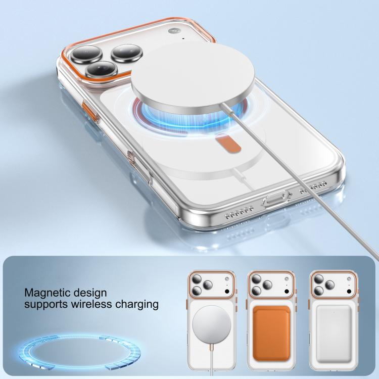 Kemeng 透明 PC 磁吸手機殼，適用於 iPhone 17 Pro Max、iPhone 17 Pro