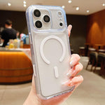 磨砂 PC 混合 TPU 磁吸手機殼，帶 AI 感應鍵，適用於 iPhone 17 Pro Max、iPhone 17 Pro、iPhone 17、iPhone Air、iPhone 16 Pro Max、iPhone 16 Pro、iPhone 16
