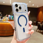 磨砂 PC 混合 TPU 磁吸手機殼，帶 AI 感應鍵，適用於 iPhone 17 Pro Max、iPhone 17 Pro、iPhone 17、iPhone Air、iPhone 16 Pro Max、iPhone 16 Pro、iPhone 16