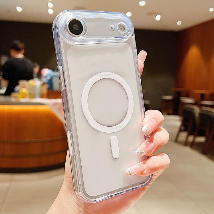 磨砂 PC 混合 TPU 磁吸手機殼，帶 AI 感應鍵，適用於 iPhone 17 Pro Max、iPhone 17 Pro、iPhone 17、iPhone Air、iPhone 16 Pro Max、iPhone 16 Pro、iPhone 16