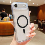 磨砂 PC 混合 TPU 磁吸手機殼，帶 AI 感應鍵，適用於 iPhone 17 Pro Max、iPhone 17 Pro、iPhone 17、iPhone Air、iPhone 16 Pro Max、iPhone 16 Pro、iPhone 16