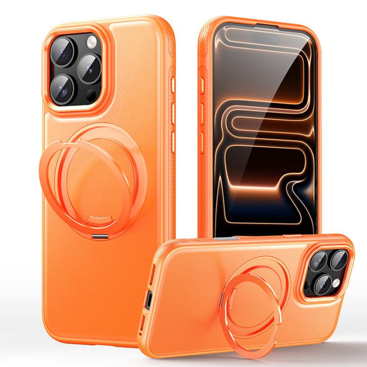 皮革紋理 360 度旋轉磁吸支架手機殼，適用於 iPhone 17 Pro Max、iPhone 17 Pro、iPhone 17、iPhone Air、iPhone 16 Pro Max、iPhone 16 Pro、iPhone 16 Plus、iPhone 16