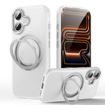 皮革紋理 360 度旋轉磁吸支架手機殼，適用於 iPhone 17 Pro Max、iPhone 17 Pro、iPhone 17、iPhone Air、iPhone 16 Pro Max、iPhone 16 Pro、iPhone 16 Plus、iPhone 16