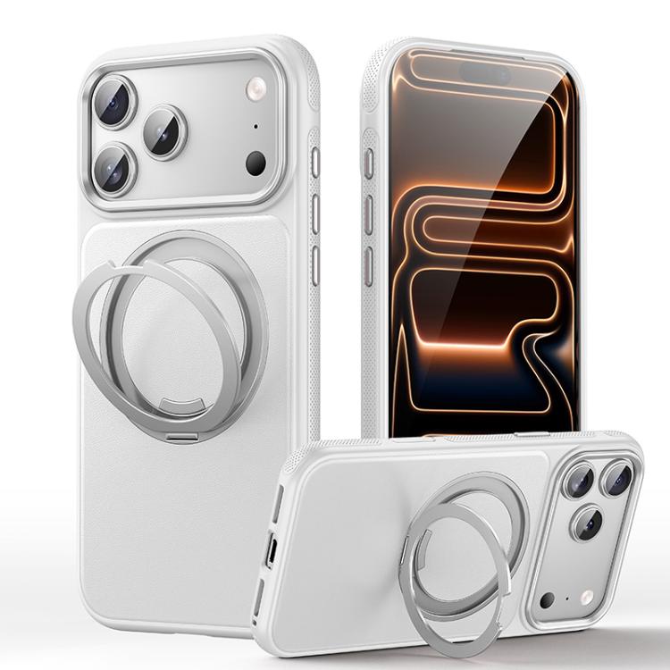 皮革紋理 360 度旋轉磁吸支架手機殼，適用於 iPhone 17 Pro Max、iPhone 17 Pro、iPhone 17、iPhone Air、iPhone 16 Pro Max、iPhone 16 Pro、iPhone 16 Plus、iPhone 16