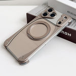 Weasel 原色金屬無框 360 度旋轉支架磁吸手機殼，適用於 iPhone 17 Pro Max、iPhone 17 Pro