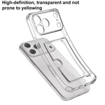XDcase 透明 TPU 卡槽精準孔位手機殼，適用於 iPhone 17 Pro Max、iPhone 17 Pro、iPhone 17、iPhone Air
