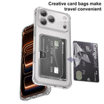 XDcase 透明 TPU 卡槽精準孔位手機殼，適用於 iPhone 17 Pro Max、iPhone 17 Pro、iPhone 17、iPhone Air