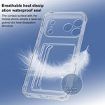 XDcase 透明 TPU 卡槽精準孔位手機殼，適用於 iPhone 17 Pro Max、iPhone 17 Pro、iPhone 17、iPhone Air