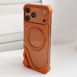 Dolphin 原色金屬無框 360 度旋轉支架磁吸手機殼，適用於 iPhone 17 Pro Max、iPhone 17 Pro
