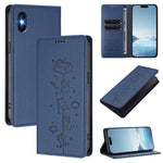 Cute Cats Embossed Magnetic RFID Vegan Leather Phone Case, For iPhone X / XS, For iPhone XR, For iPhone XS Max, For iPhone 8 Plus / 7 Plus