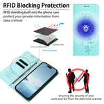 可愛貓咪壓紋磁吸 RFID 素食皮革手機殼，適用於 iPhone 17e / 16e、iPhone 17 Pro Max、iPhone 17 Pro、iPhone 17