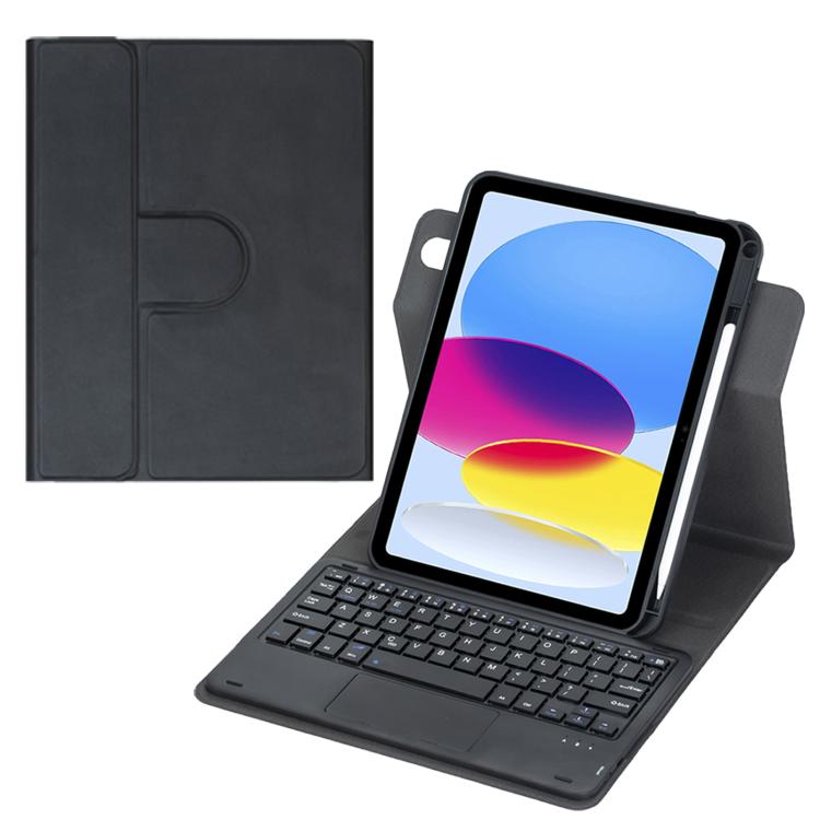 360 度旋轉藍牙鍵盤皮革平板保護套附觸控板，適用於 iPad Pro 11 2025 / 2024，適用於 iPad 2025 / 2022，適用於 iPad Air 11 2025 / iPad Pro 11 2022，適用於 iPad 10.2 2021 / 2019 / iPad Air 3