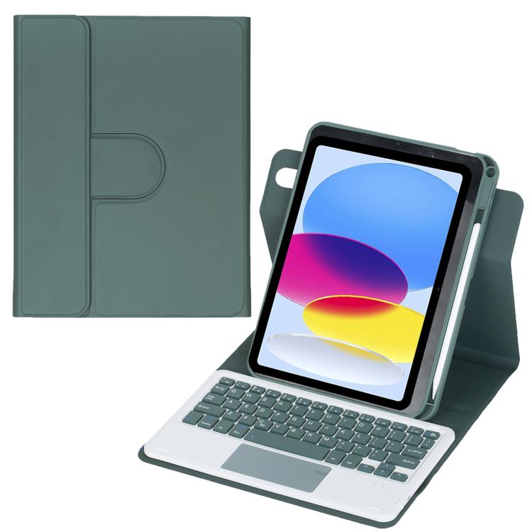 360 度旋轉藍牙鍵盤皮革平板保護套附觸控板，適用於 iPad Pro 11 2025 / 2024，適用於 iPad 2025 / 2022，適用於 iPad Air 11 2025 / iPad Pro 11 2022，適用於 iPad 10.2 2021 / 2019 / iPad Air 3