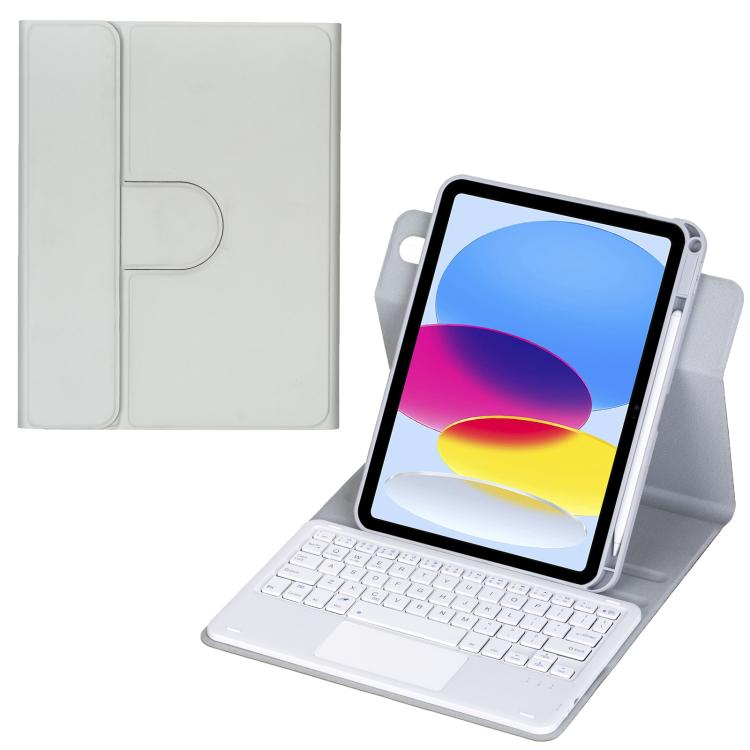 360 度旋轉藍牙鍵盤皮革平板保護套附觸控板，適用於 iPad Pro 11 2025 / 2024，適用於 iPad 2025 / 2022，適用於 iPad Air 11 2025 / iPad Pro 11 2022，適用於 iPad 10.2 2021 / 2019 / iPad Air 3