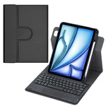 360 度旋轉藍牙鍵盤皮革平板保護套附觸控板，適用於 iPad Pro 11 2025 / 2024，適用於 iPad 2025 / 2022，適用於 iPad Air 11 2025 / iPad Pro 11 2022，適用於 iPad 10.2 2021 / 2019 / iPad Air 3