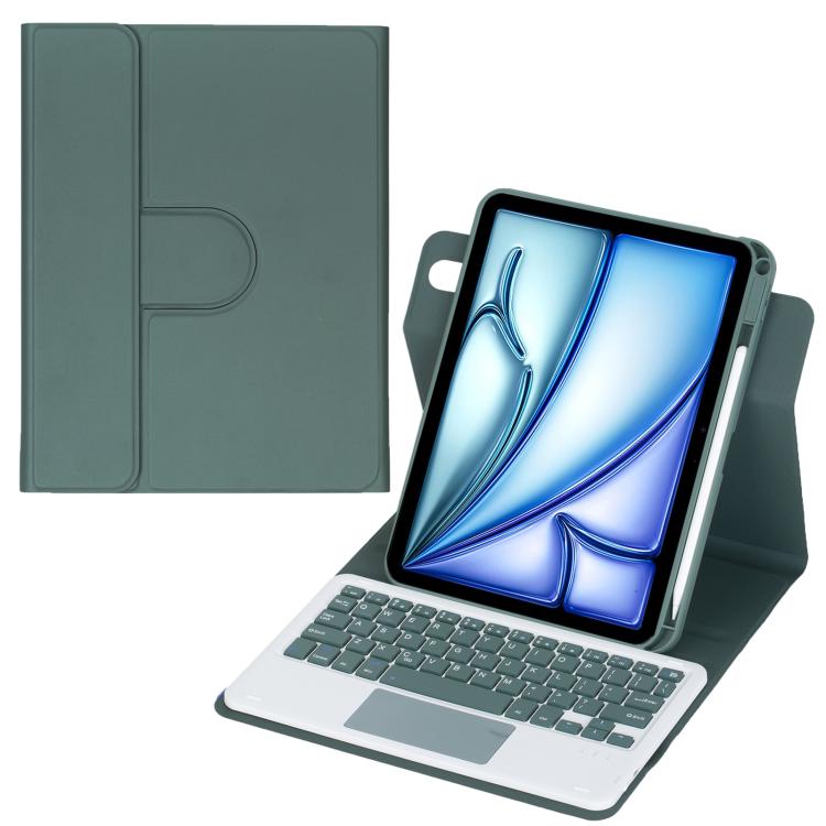 360 度旋轉藍牙鍵盤皮革平板保護套附觸控板，適用於 iPad Pro 11 2025 / 2024，適用於 iPad 2025 / 2022，適用於 iPad Air 11 2025 / iPad Pro 11 2022，適用於 iPad 10.2 2021 / 2019 / iPad Air 3