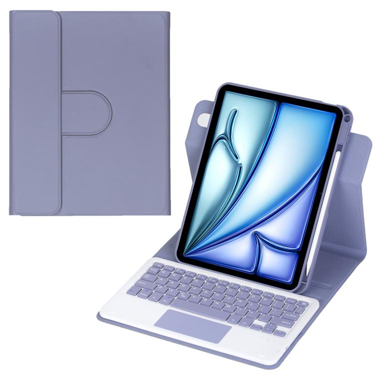 360 度旋轉藍牙鍵盤皮革平板保護套附觸控板，適用於 iPad Pro 11 2025 / 2024，適用於 iPad 2025 / 2022，適用於 iPad Air 11 2025 / iPad Pro 11 2022，適用於 iPad 10.2 2021 / 2019 / iPad Air 3