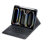 360 度旋轉藍牙鍵盤皮革平板保護套附觸控板，適用於 iPad Pro 11 2025 / 2024，適用於 iPad 2025 / 2022，適用於 iPad Air 11 2025 / iPad Pro 11 2022，適用於 iPad 10.2 2021 / 2019 / iPad Air 3