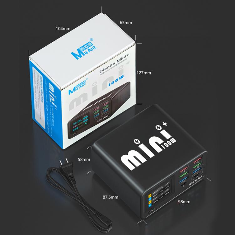 MaAnt Dianba Mini 75W 多功能 8埠 PD 充電器，支援 PD 快充，MaAnt Dianba Mini EU 插頭