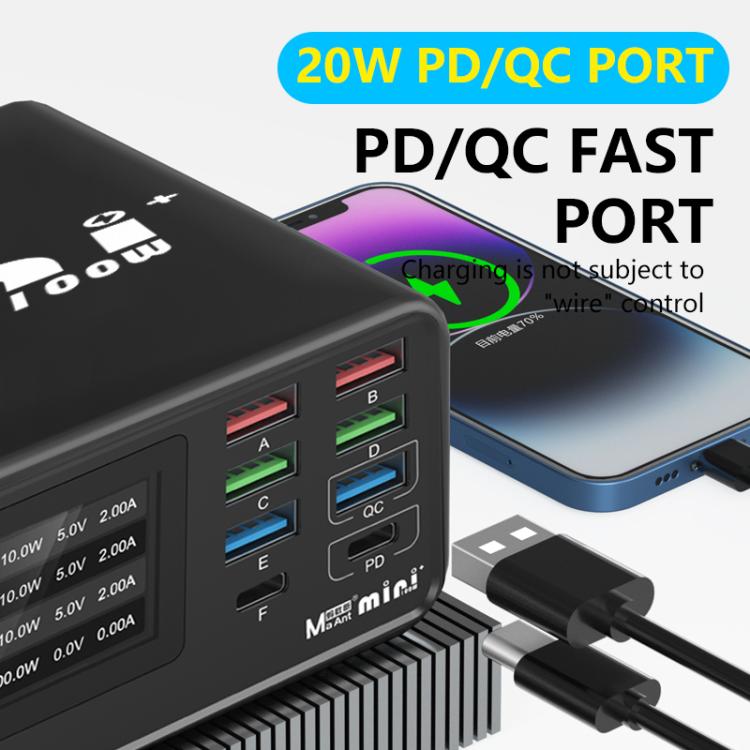 MaAnt Dianba Mini 75W 多功能 8埠 PD 充電器，支援 PD 快充，MaAnt Dianba Mini EU 插頭