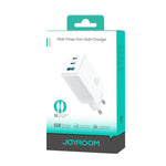 JOYROOM JR-TG10 65W GaN 雙 Type-C、USB 三埠充電器，附 Type-C to Type-C 線，歐規插頭，英規插頭