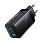 JOYROOM JR-TG10 65W GaN 雙 Type-C、USB 三埠充電器，附 Type-C to Type-C 線，歐規插頭，英規插頭