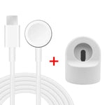 xDfind For Apple Watch Smart Watch Silicone Charging Holder and Type-C Charger Set, Silicone+Type-C (White), Silicone+Type-C (Black)