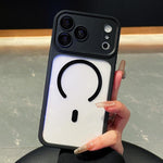 電鍍鏡頭全覆蓋磁吸透明手機殼，適用於 iPhone 17 Pro Max、iPhone 17 Pro