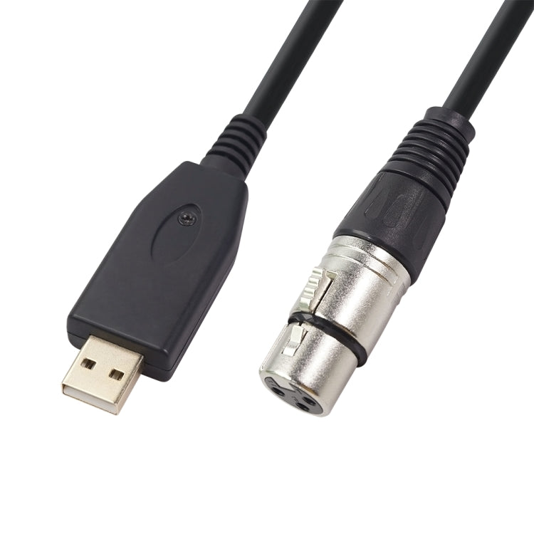 US18 USB 轉 XLR 母頭麥克風錄音線，2m，3m
