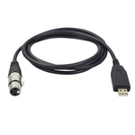 US18 USB 轉 XLR 母頭麥克風錄音線，2m，3m