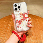 馬年壓克力磁吸全覆蓋手機殼附掛繩，適用於iPhone 13，iPhone 12，iPhone 12 Pro Max，iPhone 12 Pro