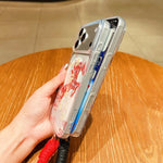 馬年壓克力磁吸全覆蓋手機殼附掛繩，適用於iPhone 13，iPhone 12，iPhone 12 Pro Max，iPhone 12 Pro