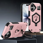 Hexagon Armor Magnetic Holder Weighing Scale Phone Case, For iPhone 17 Pro Max, For iPhone 17 Pro, For iPhone 17, For iPhone Air, For iPhone 16 Pro Max, For iPhone 16 Pro